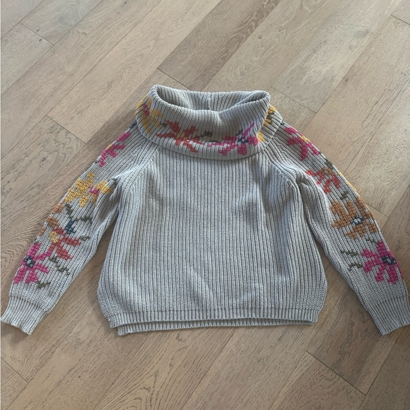 Sundance embroidered cowl-neck sweater Grey Medium - Picture 3 of 8